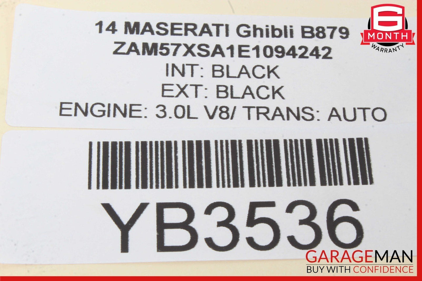 14-17 Maserati Ghibli Rear Left Side Door Lock Latch Actuator Mechanism OEM