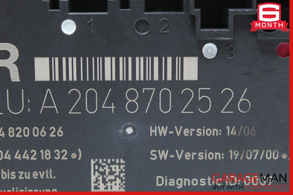 08-18 Mercedes W204 C300 GLK350 C250 Rear Right Side Door Control Module OEM