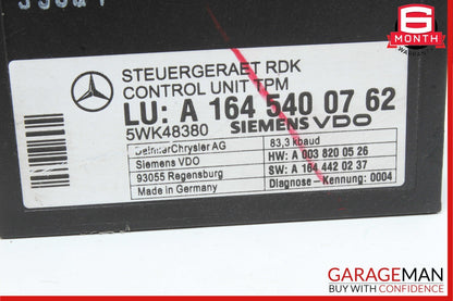 07-13 Mercedes X164 GL450 4MATIC TPMS Tire Pressure Control 1645403762 OEM