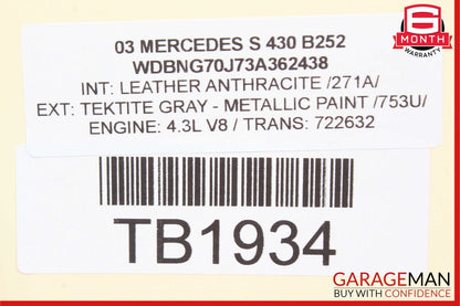 00-06 Mercedes W220 S430 CL55 AMG S500 ABS Anti Lock Brake Pump ESP Module OEM