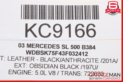 03-06 Mercedes R230 SL500 Anti Theft Alarm Signal Computer Control Module A59