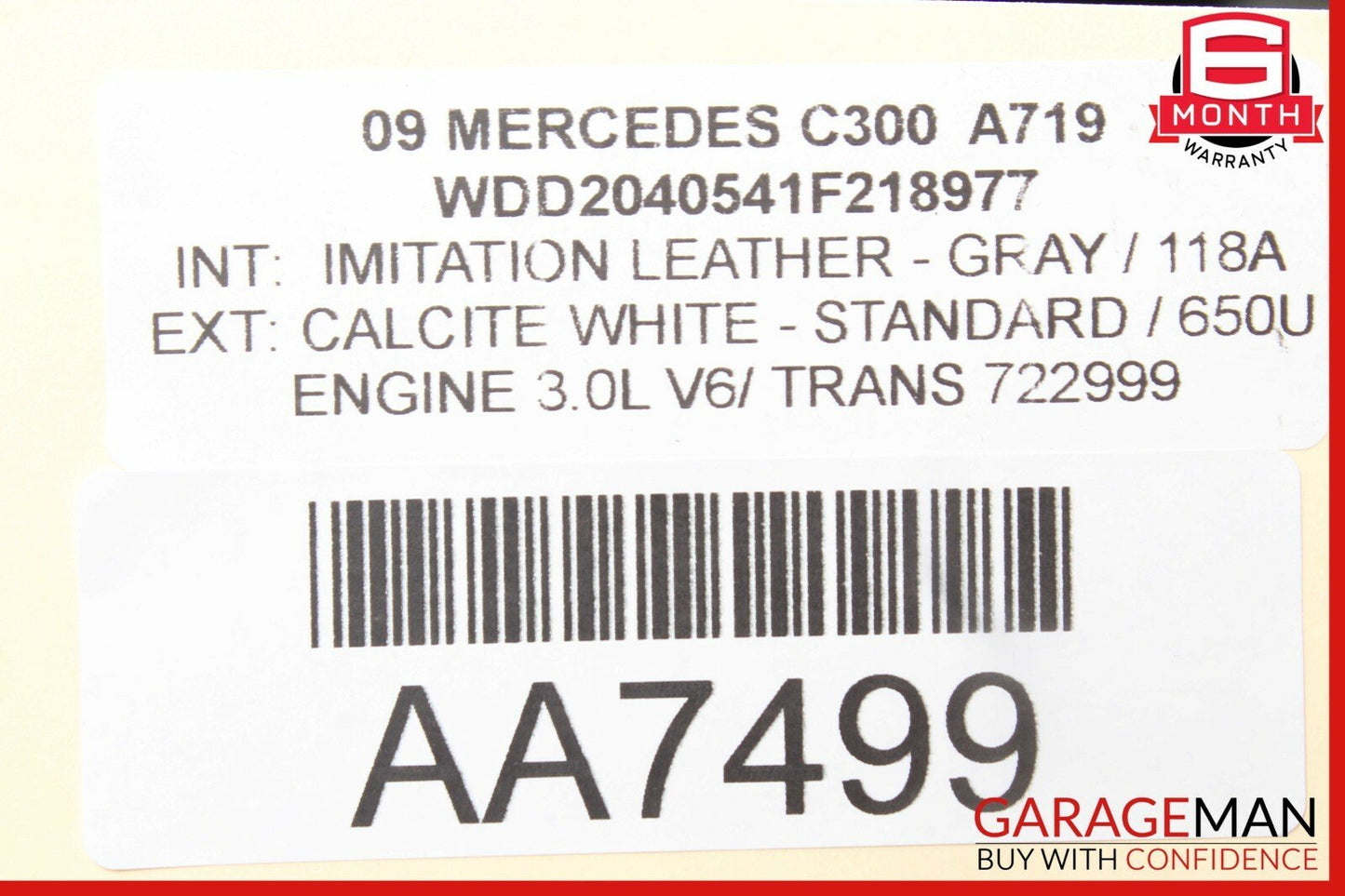 08-14 Mercedes W204 C250 C300 Front Right Side RWD Curved Wishbone Control Arm