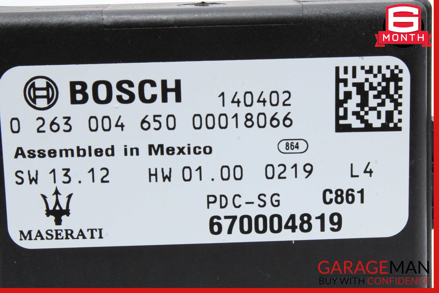 14-17 Maserati Ghibli Park Parking Assist Sensor PDC Control Module Unit OEM