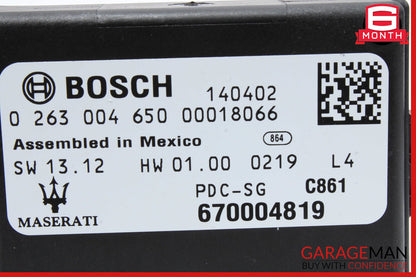 14-17 Maserati Ghibli Park Parking Assist Sensor PDC Control Module Unit OEM
