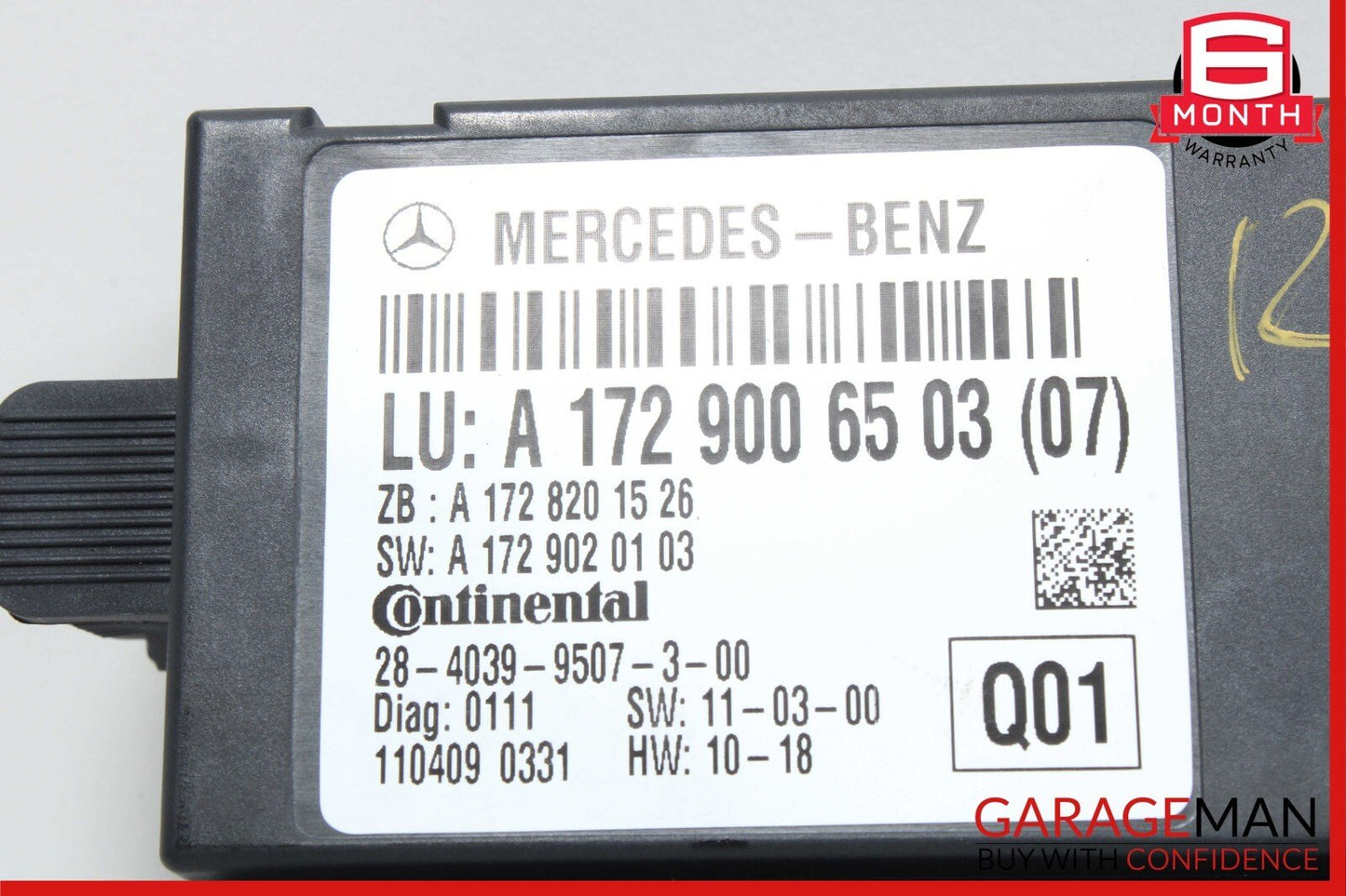 2012 Mercedes R172 SLK250 SLK350 Roof Convertible Top Module Control OEM