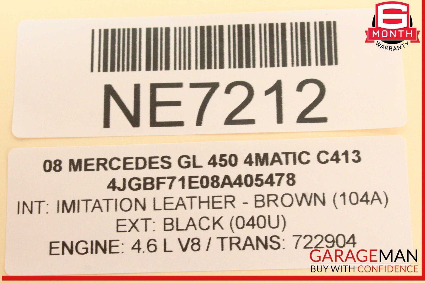 06-09 Mercedes X164 GL450 4MATIC Electronic Ignition Switch 1645451308 OEM