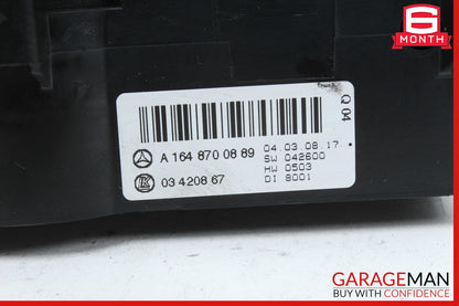 06-13 Mercedes X164 GL550 ML63 R500 Rear A/C Heater Climate Control Switch OEM