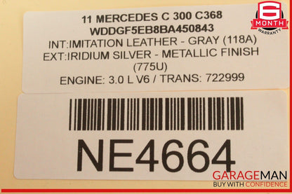 08-14 Mercedes W204 C300 Front Right Passenger Side Door Control Module Unit OEM