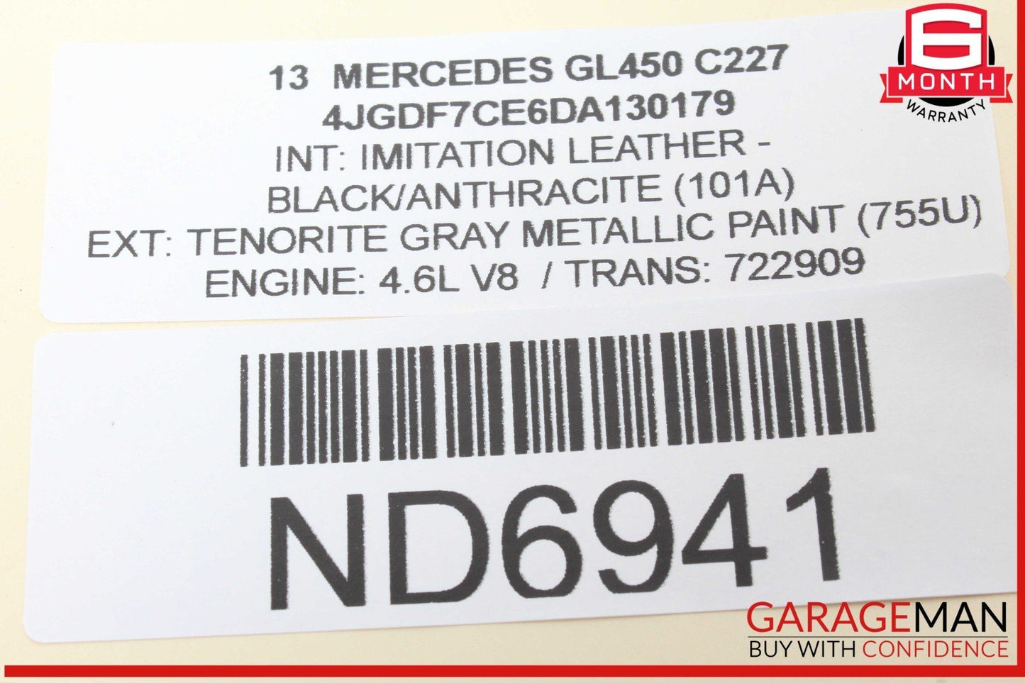 13-19 Mercedes X166 GL450 3rd Third Row Rear Right Seatbelt Retractor OEM