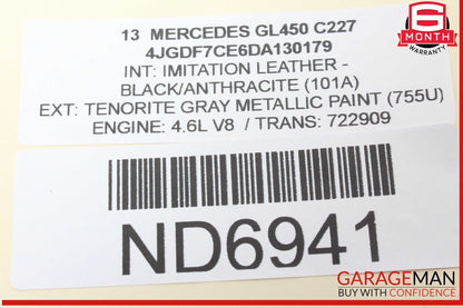 13-19 Mercedes X166 GL450 3rd Third Row Rear Right Seatbelt Retractor OEM