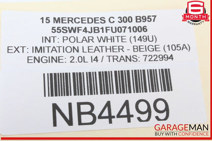 15-18 Mercedes W205 C300 Speedometer Odometer Instrument Cluster Gauge OEM