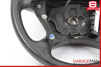 06-09 Mercedes W211 E350 E550 CLS550 4 Spoke Steering Wheel Leather Black OEM