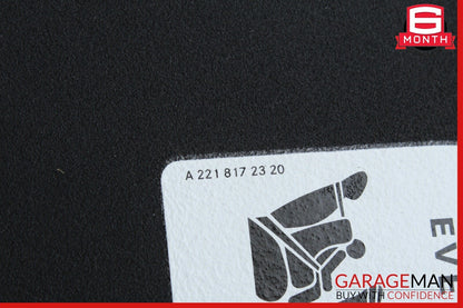 08-14 Mercedes W204 C250 Front Right Passenger Sun Visor Sunvisor Shade Black