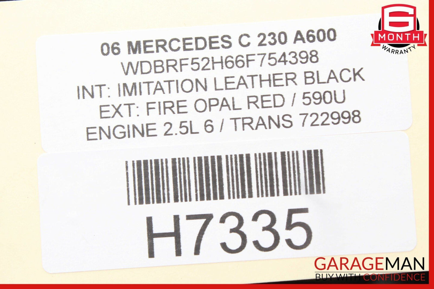 01-07 Mercedes W203 C230 C320 Rear Right & Left Shock Absorber Coil Springs Set