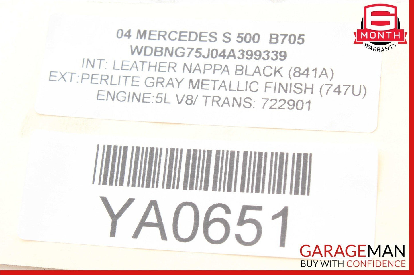 00-06 Mercedes W220 S500 S430 Rear Side Suspension Lower Control Arm OEM