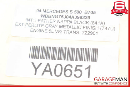00-06 Mercedes W220 S500 S430 Rear Side Suspension Lower Control Arm OEM
