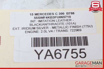 15-21 Mercedes W205 C300 C350e Rear Right Door Lock Latch Actuator OEM