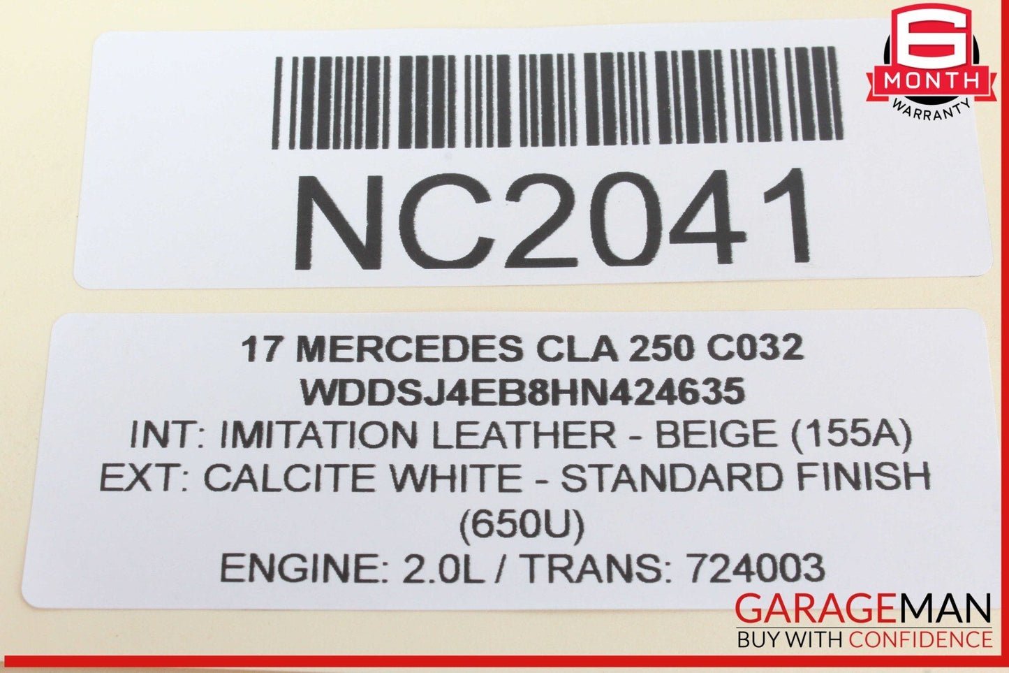 14-19 Mercedes W117 CLA250 Rear Left or Right Upper Control Arm 2463501006 OEM