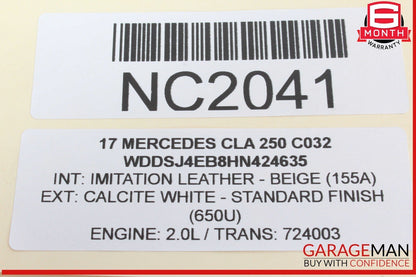 14-19 Mercedes W117 CLA250 Rear Left or Right Upper Control Arm 2463501006 OEM