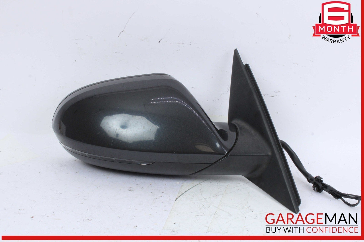 12-18 Audi A6 Front Right Passenger Side Door Rear View Mirror Black 4G1857410BB