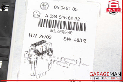 03-12 Mercedes R230 SL500 SL55 AMG SL550 Rear SAM Fuse Box Relay Module OEM