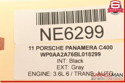 10-16 Porsche Panamera 970 Front Right Side Sunvisor Sun Visor Gray OEM
