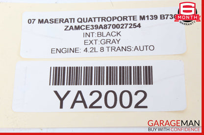 05-08 Maserati Quattroporte M139 Front Right Side Mirror Door Rear View OEM