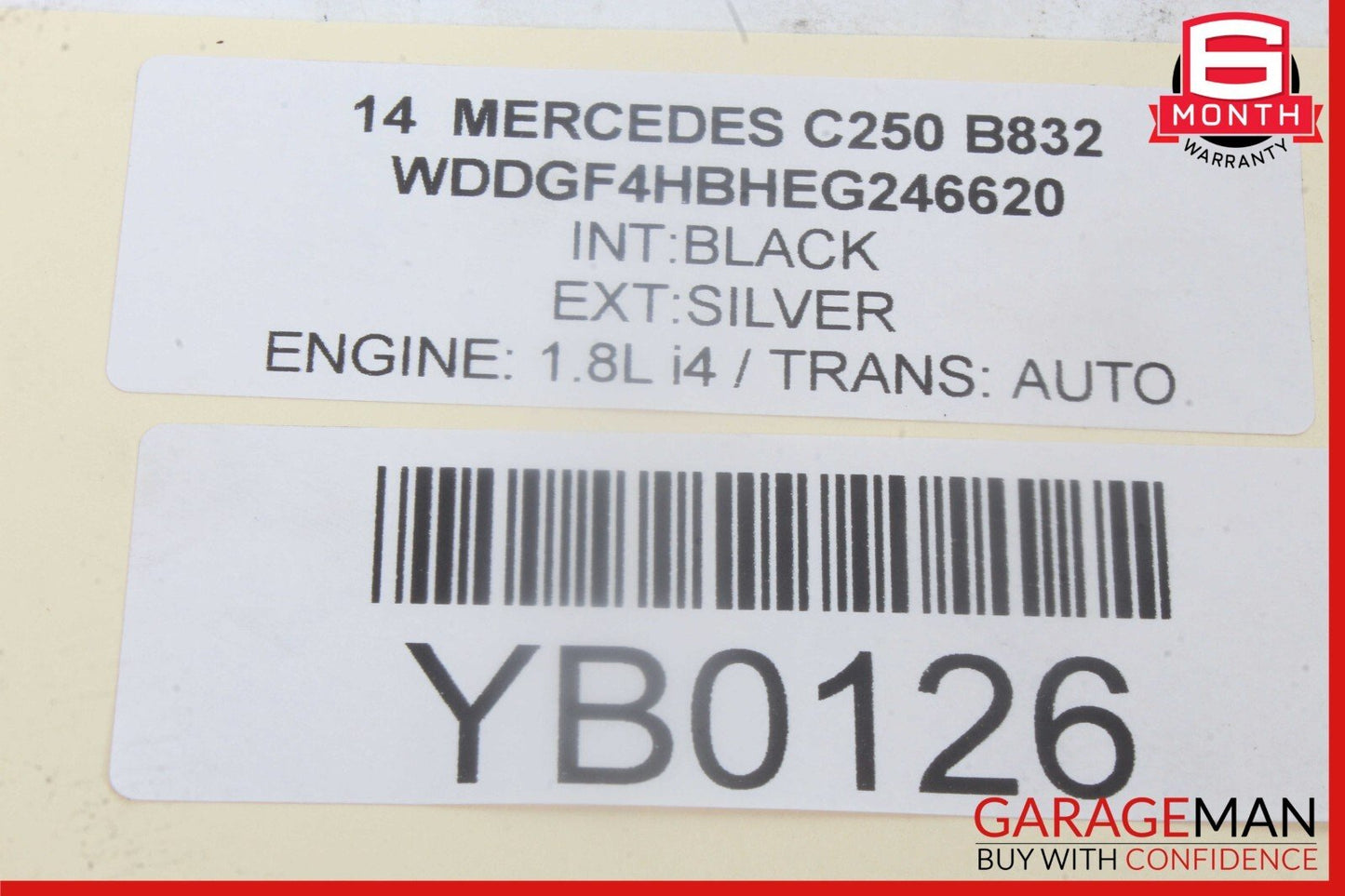 08-14 Mercedes W204 C250 Front Left Bumper Reinforcement Impact Bracket Bar OEM