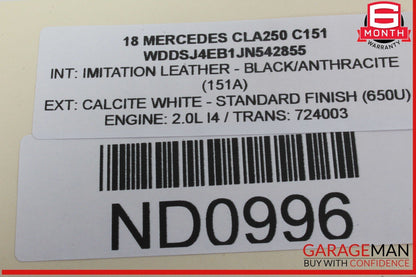 13-20 Mercedes W117 CLA250 SL550 ML400 Keyless Go Entry Control Module OEM