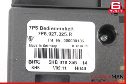 11-17 Porsche Cayenne 958 Rear Seat Heat Lock Switch Control Panel 7P5927325