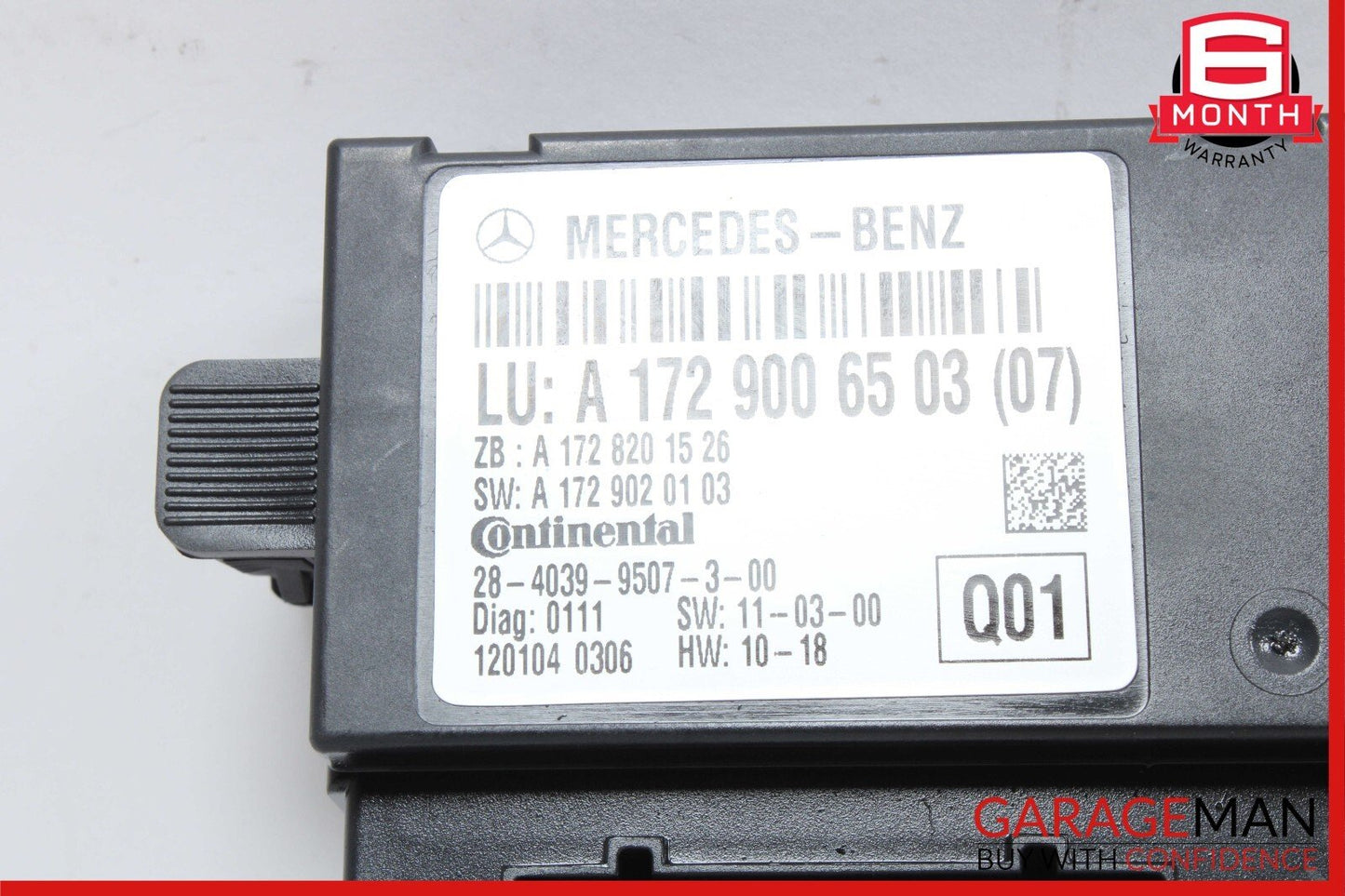 2012 Mercedes R172 SLK350 SLK250 Roof Convertible Top Module Control OEM