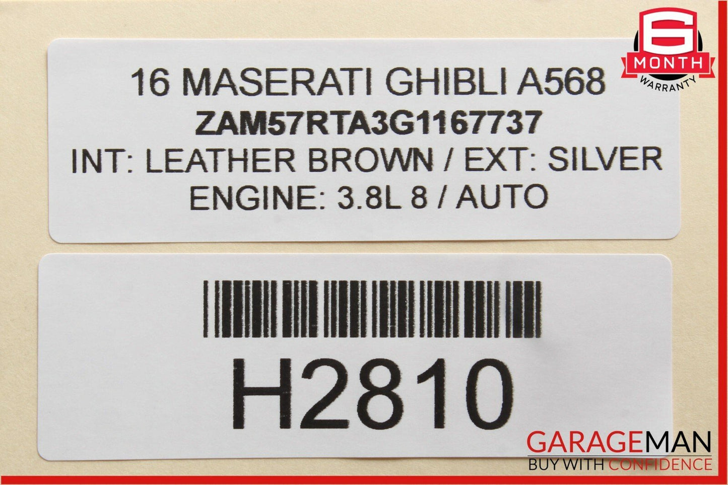 14-17 Maserati Ghibli Rear Right / Left Side Upper Tension Control Arm