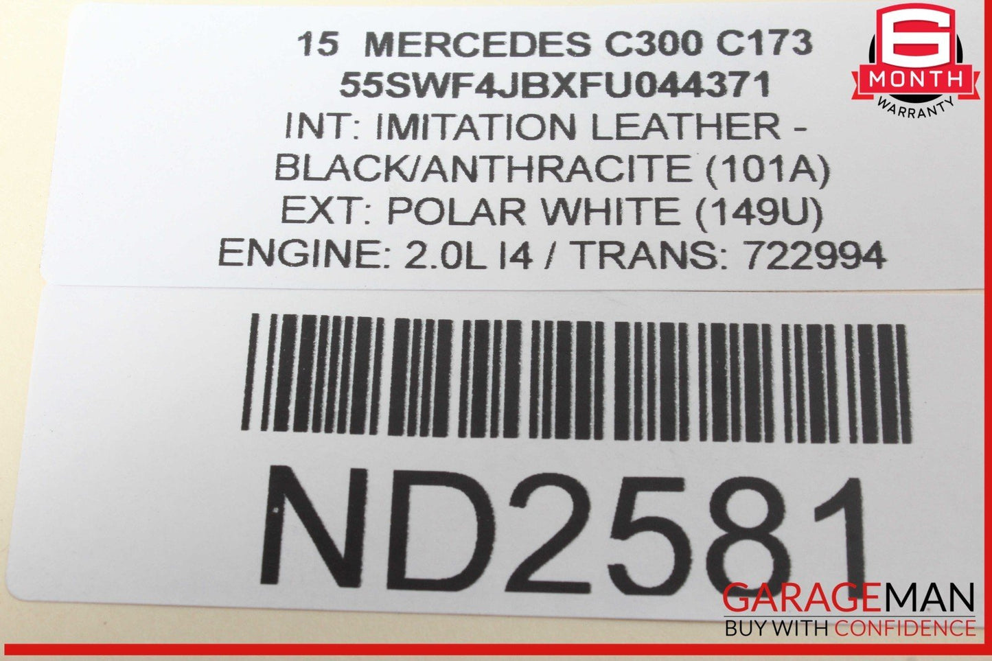 15-20 Mercedes W205 C300 Rear Left Side Stabilizer Sway Anti Roll Bar Link OEM