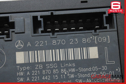 07-13 Mercedes W221 S550 S400 S63 Front Left Driver Side Under Seat Control Unit