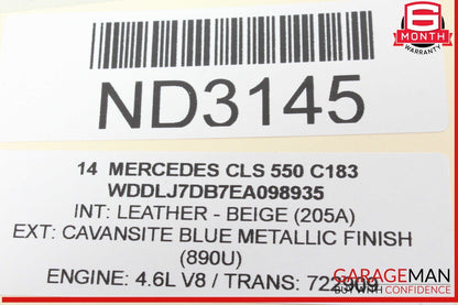12-18 Mercedes W218 CLS550 CLS500 Headlight Light Switch Control Module OEM