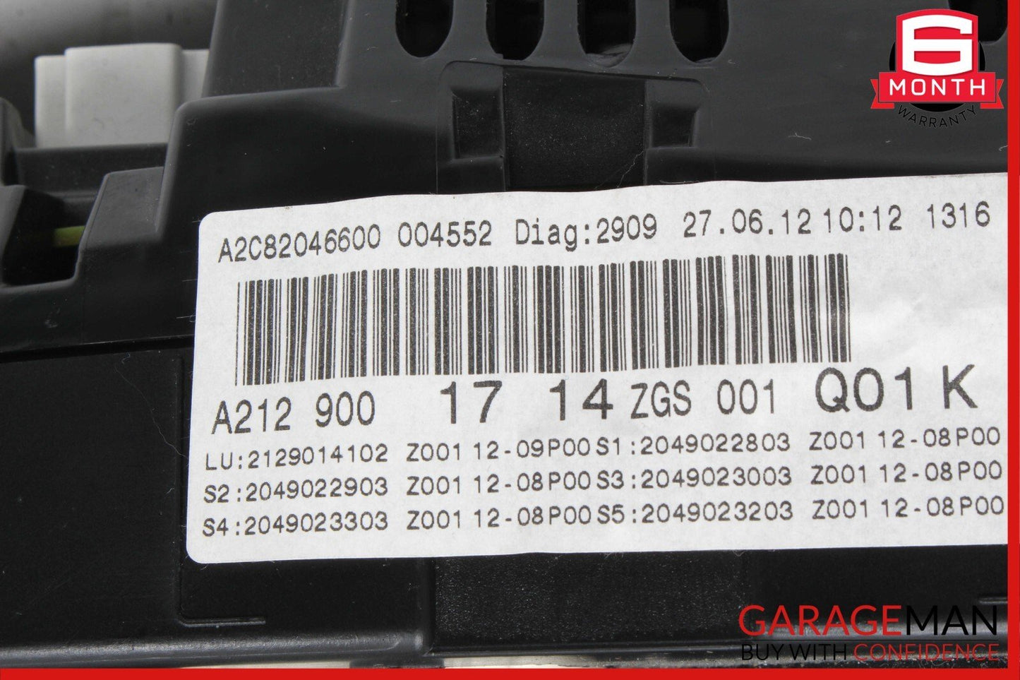 10-13 Mercedes W212 E350 E550 Odometer Instrument Cluster Gauge Speedometer OEM