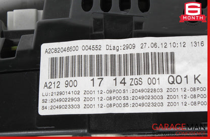 10-13 Mercedes W212 E350 E550 Odometer Instrument Cluster Gauge Speedometer OEM