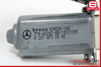 10-20 Mercedes W212 E350 E550 Real Left Window Regulator Motor 2078200542 OEM
