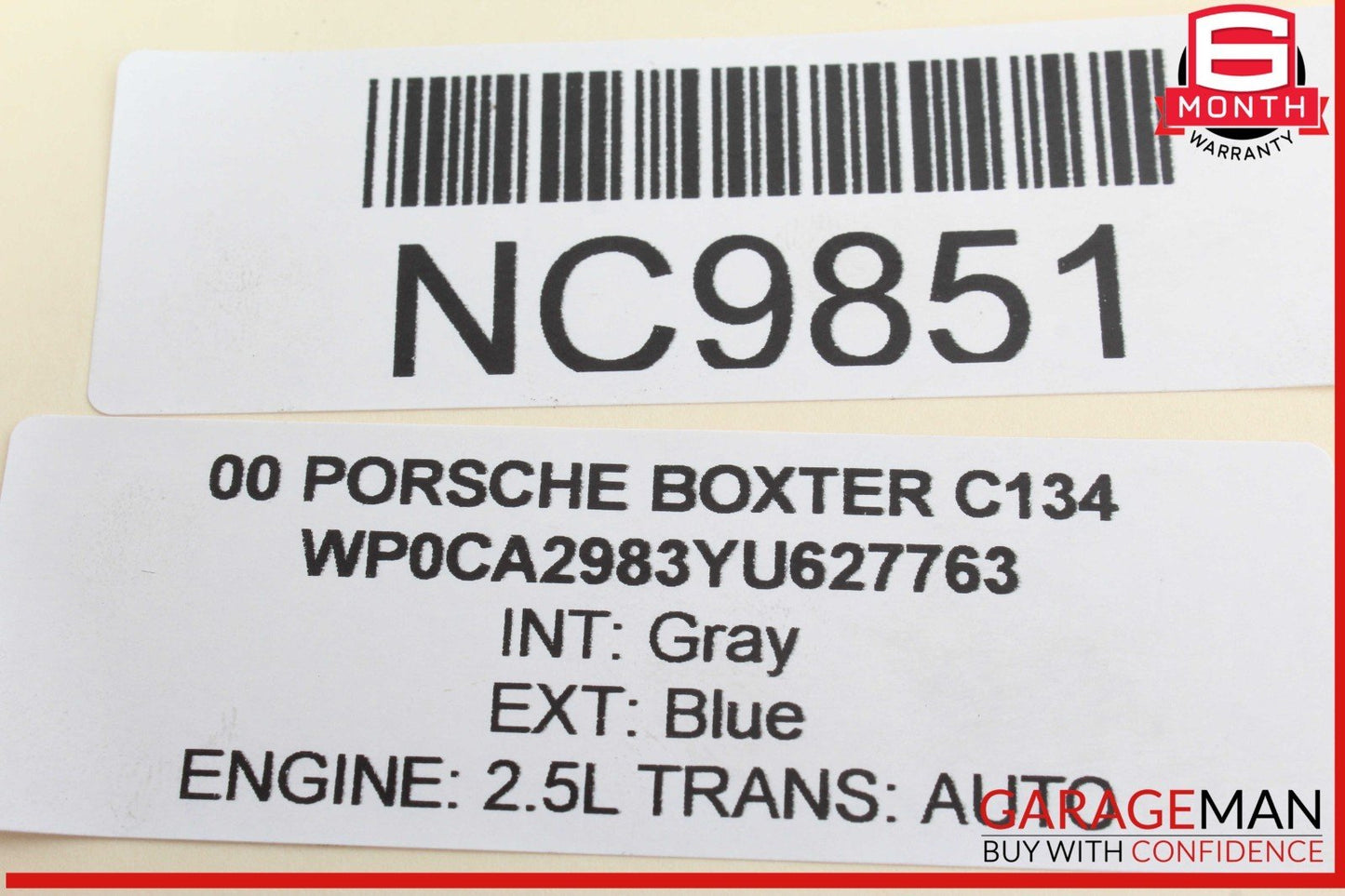 97-04 Porsche Boxster 986 Right Passenger Side Tie Rod w/ Boot 99634713104 OEM