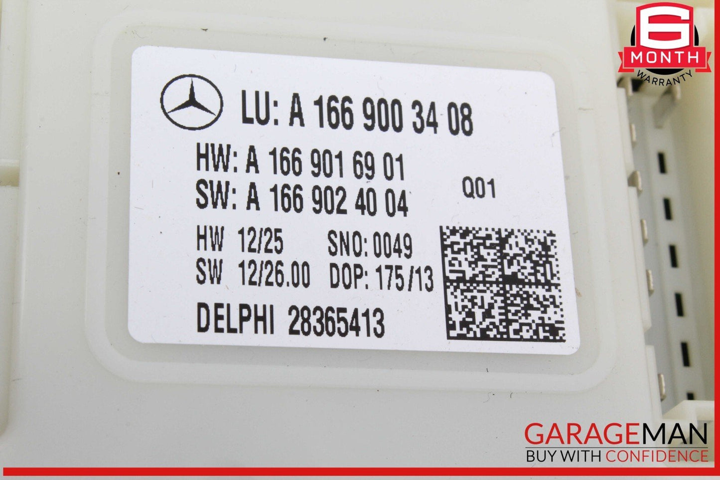 13-19 Mercedes X166 GL450 GLS550 Rear SAM Module Control Unit Signal Acquisition