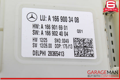 13-19 Mercedes X166 GL450 GLS550 Rear SAM Module Control Unit Signal Acquisition