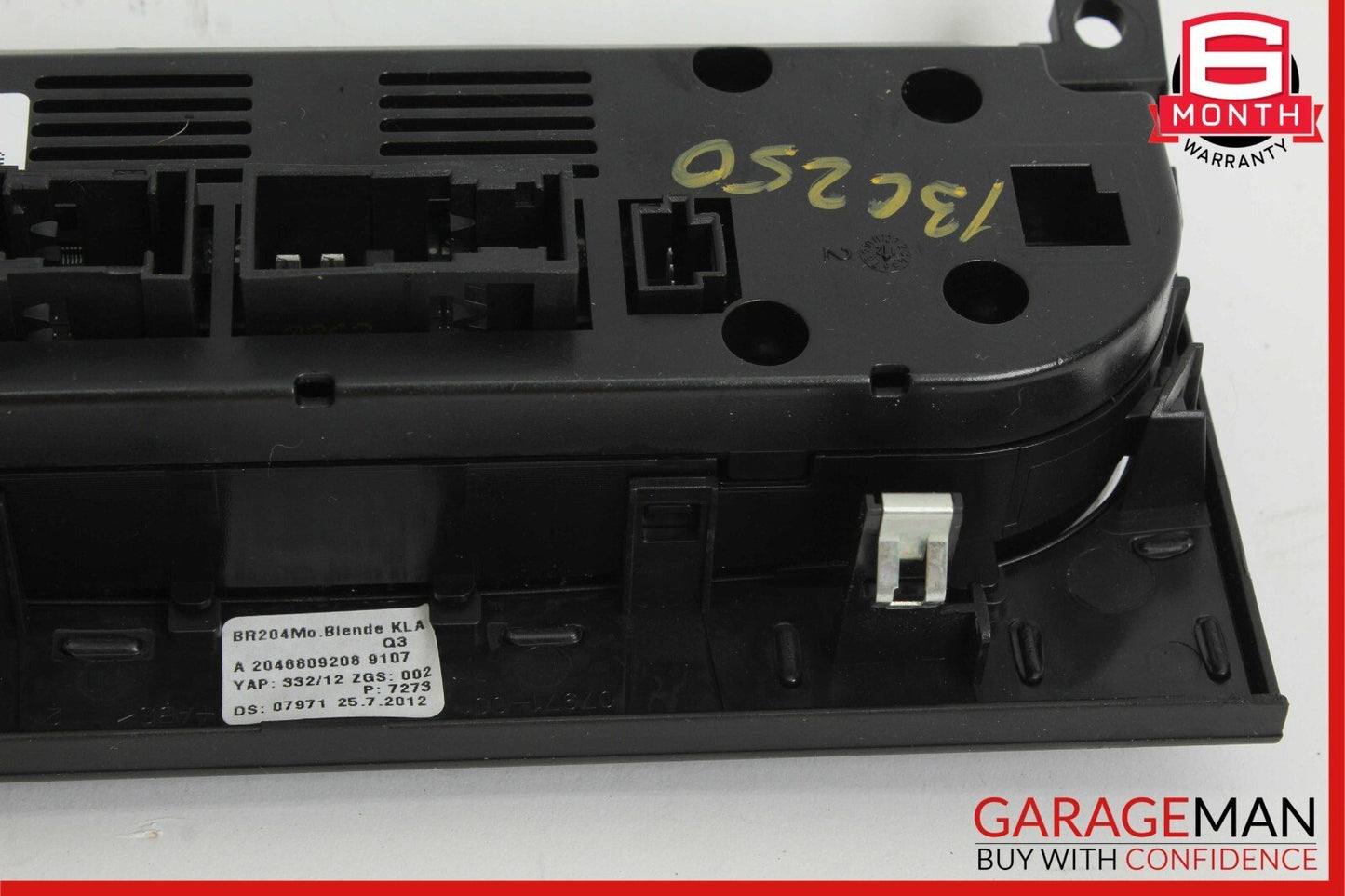 12-14 Mercedes W204 C250 AC A/C Climate Temperature Heater Switch Control Panel