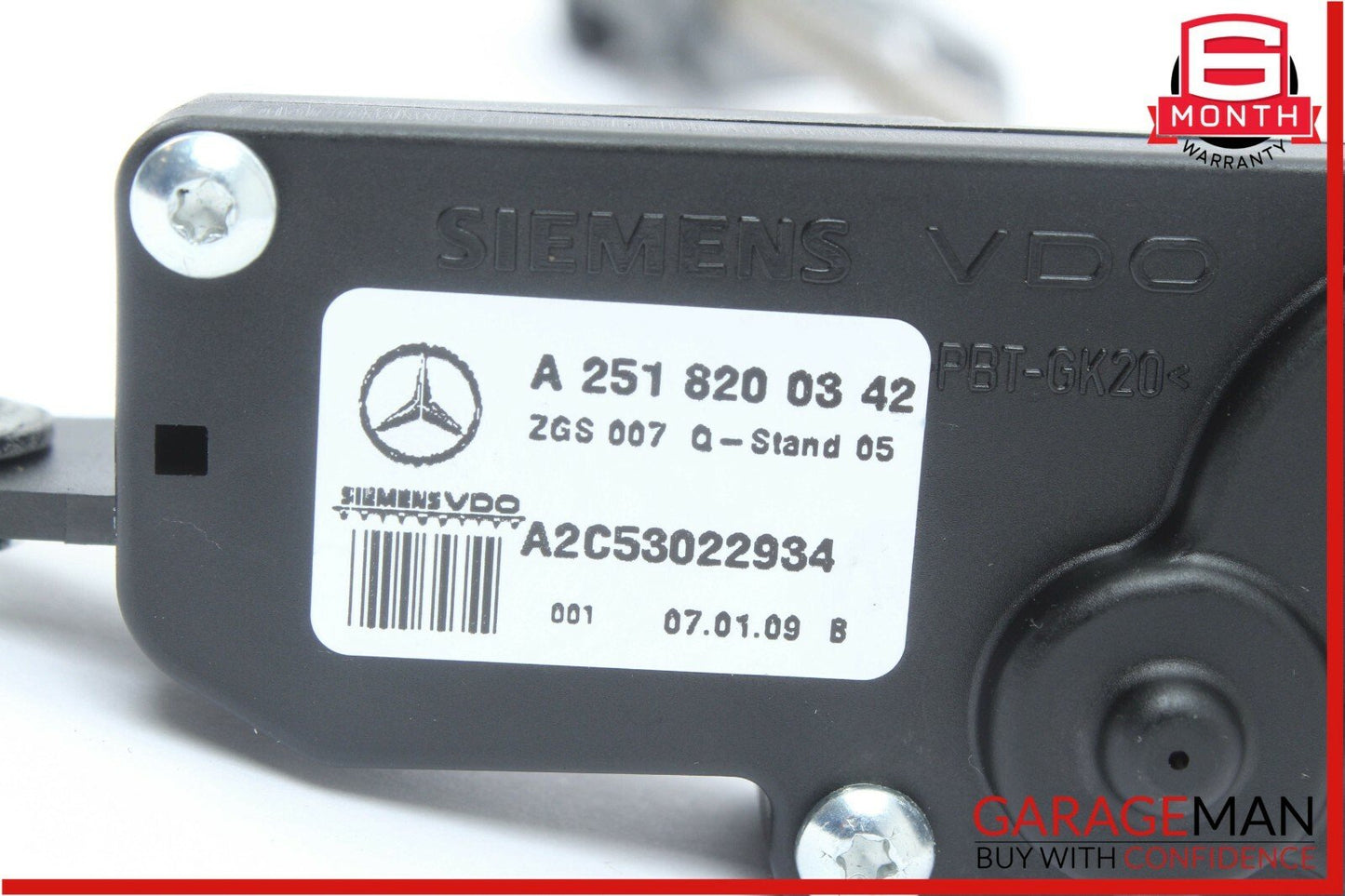 06-12 Mercedes ML450 GL450 Rear Left Side Quarter Window Regulator Motor