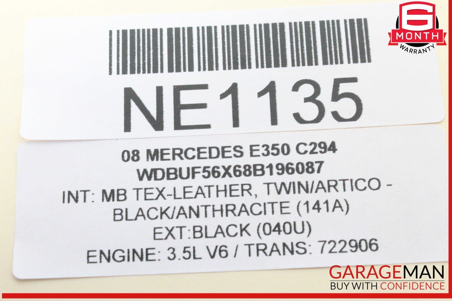 03-09 Mercedes-Benz W211 E350 Rear Left Door Control Module 2118703185 Genuine