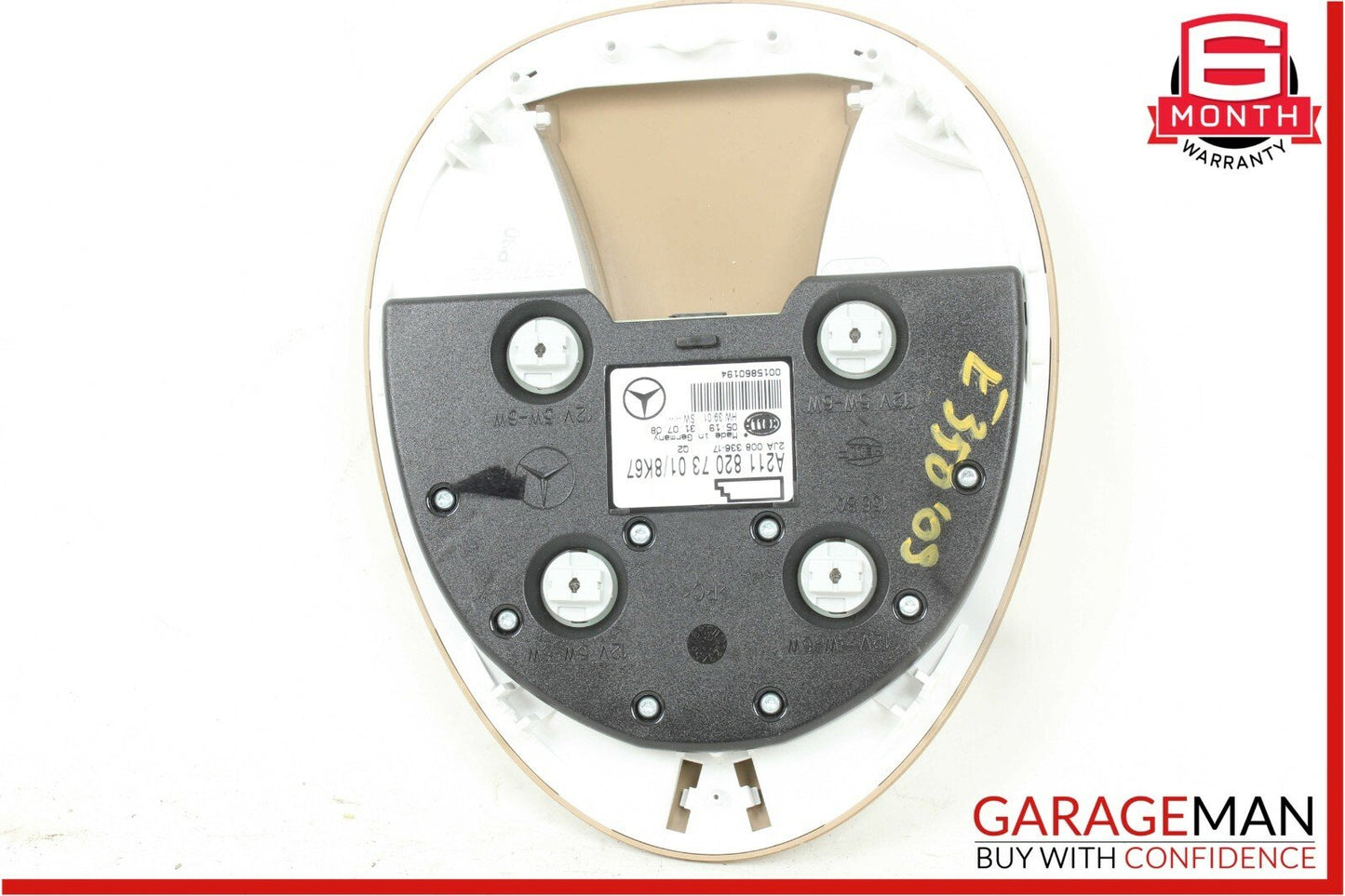 07-09 Mercedes W211 E350 E550 E63 Rear Overhead Dome Light OEM