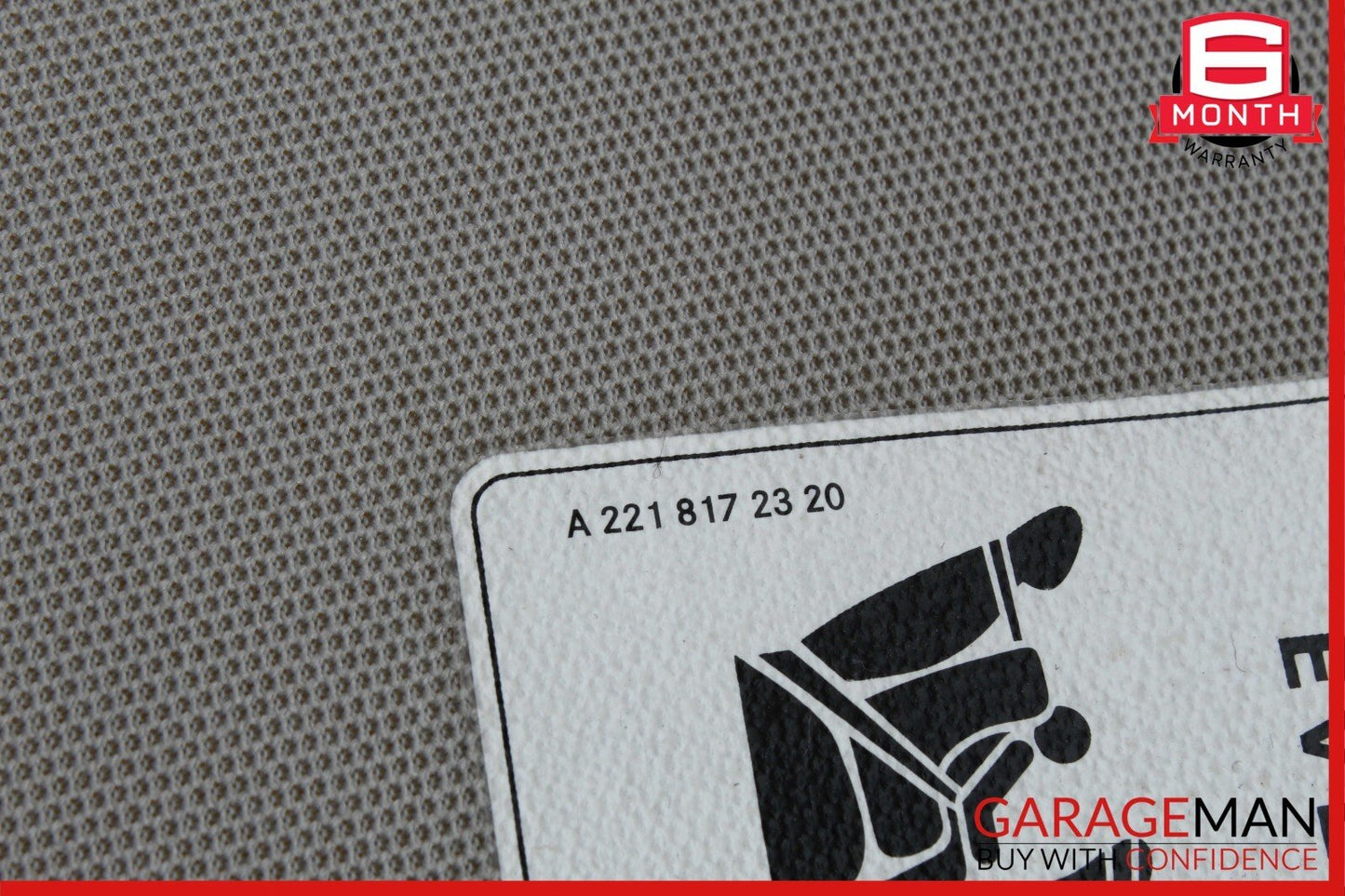 10-17 Mercedes W207 E350 C350 Front Right Side Sun Visor Shade Sunvisor Gray