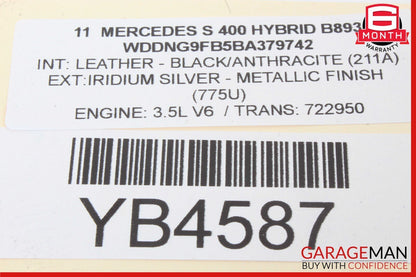 07-13 Mercedes W221 S400 S550 Window Regulator Motor Rear Right Side OEM