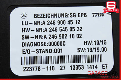 12-16 Mercedes R172 SLK250 SLK350 Hand Parking Brake Control Module Unit OEM