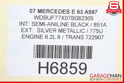 03-11 Mercedes SL500 E63 AMG Rear Right / Left Suspension Lower Control Arm