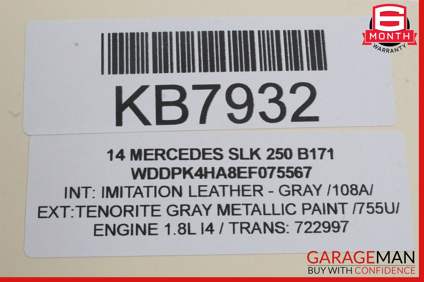 Mercedes R172 SLK250 SL550 SL400 E350 Active Lane Assist Front Camera OEM